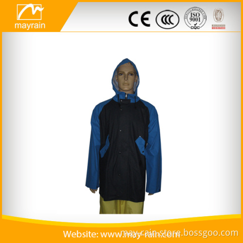 PU rain jacket with waterproof function